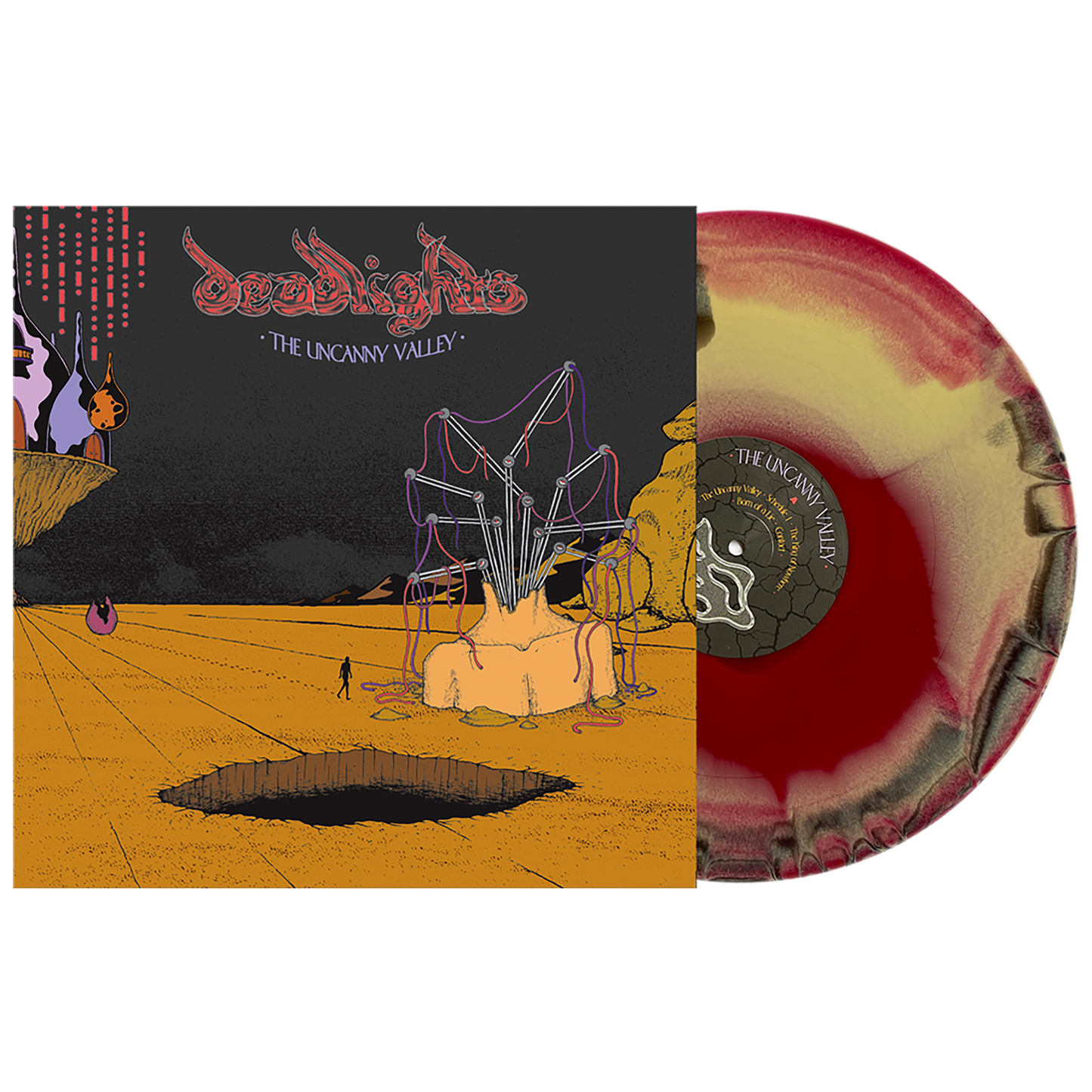 Deadlights (The Uncanny Valley) Black, Red, & Yellow A/B Vinyl